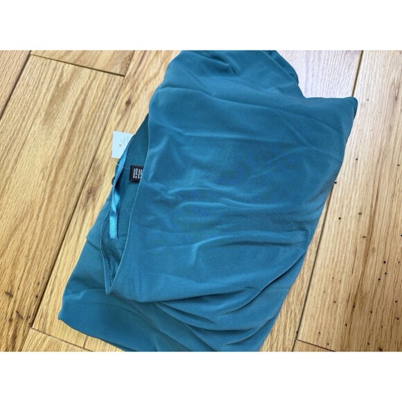 NWT White House Black Market Women's Tropical Teal One Shoulder Dress Size 12 - Picture 10 of 14